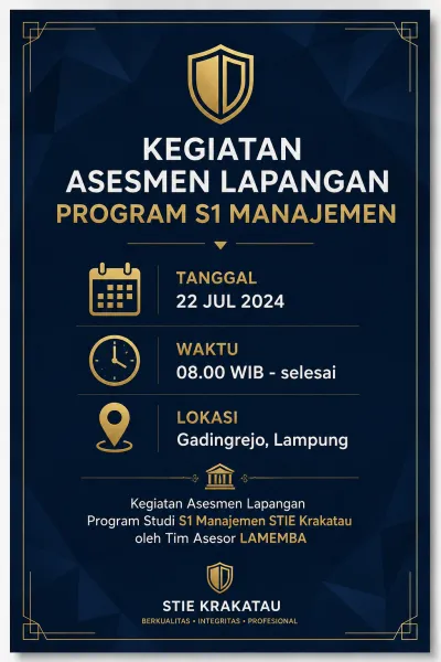 Kegiatan Asesmen Lapangan Program S1 Manajemen